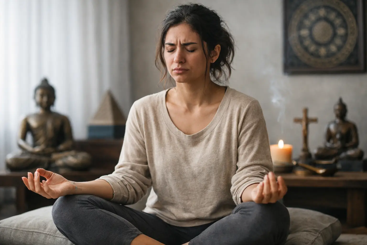 Cómo meditar cuando hay angustia sin exigir calma